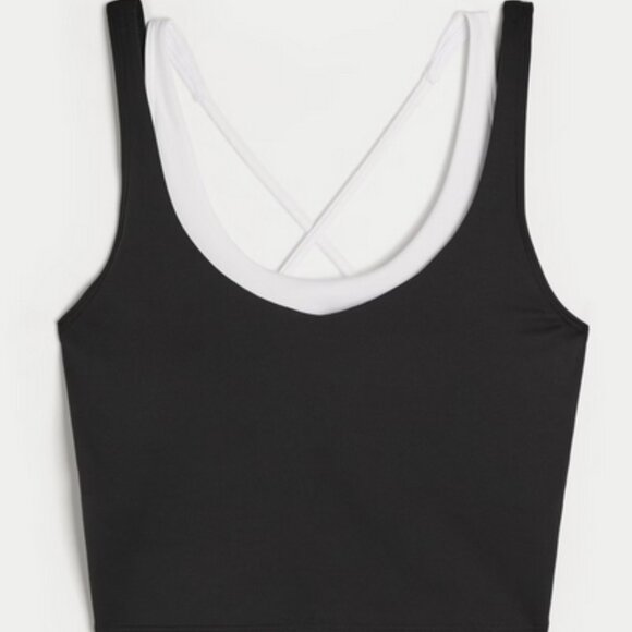 Gilly Hicks/ Hollister Active Boost Layered Plunge Tank BNWT - Picture 3 of 3